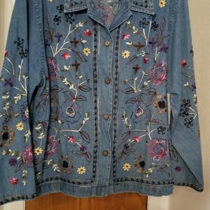 Embroidered Denim Jacket